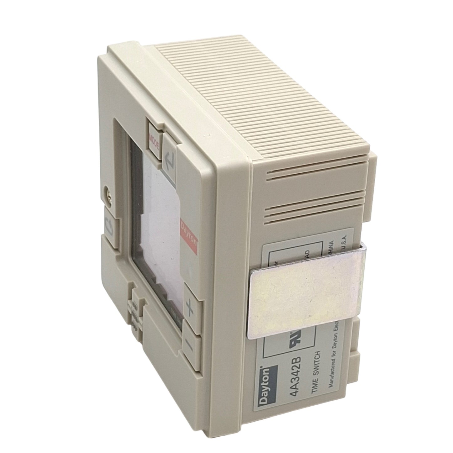 New Dayton 4A342B Programmable Timer 100-240VAC Supply, 250VAC 15A Output, 24Hr/7Day