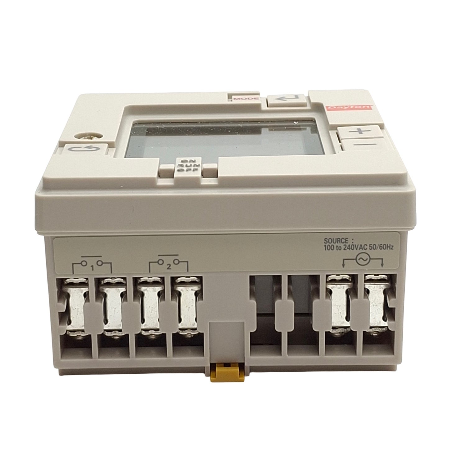 New Dayton 4A342B Programmable Timer 100-240VAC Supply, 250VAC 15A Output, 24Hr/7Day