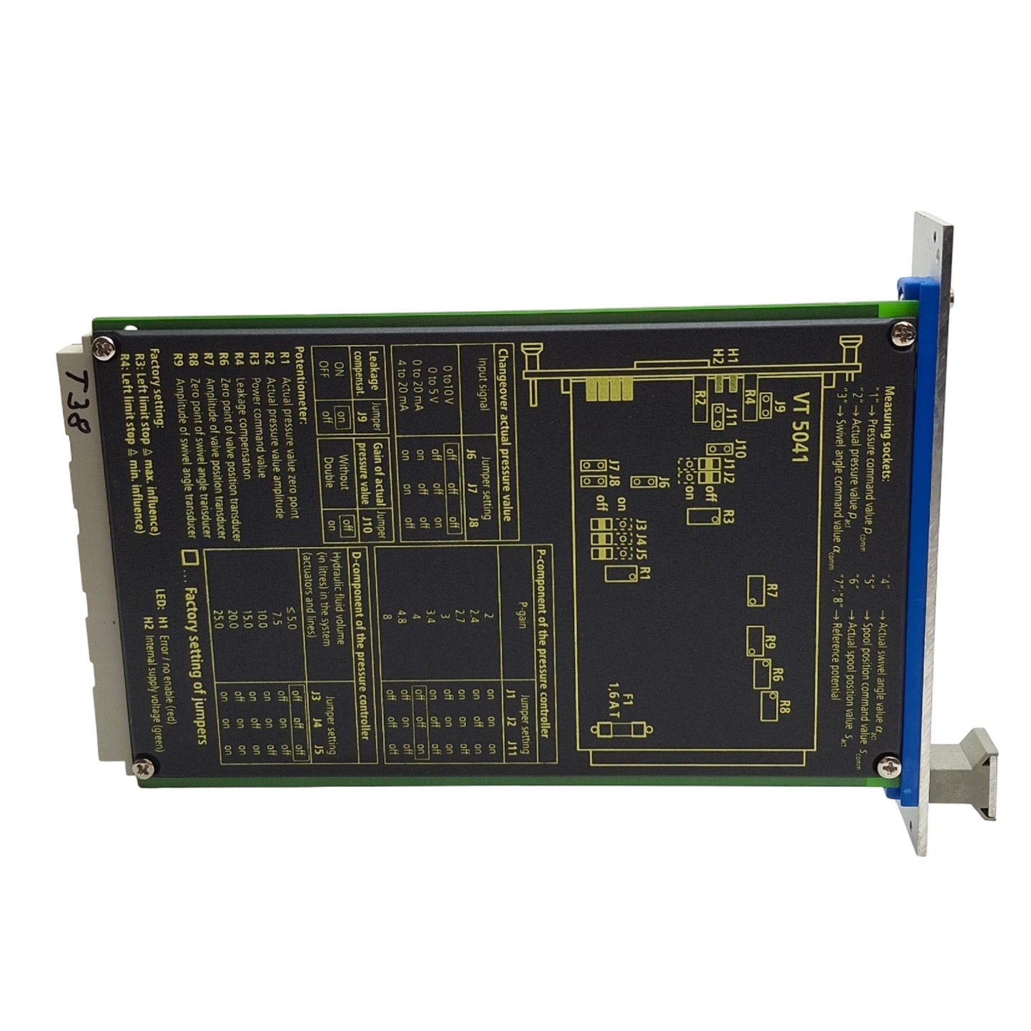 New Mannesmann Rexroth VT 5041-25/1 Analog Amplifier 24VDC, 160mm x 100mm