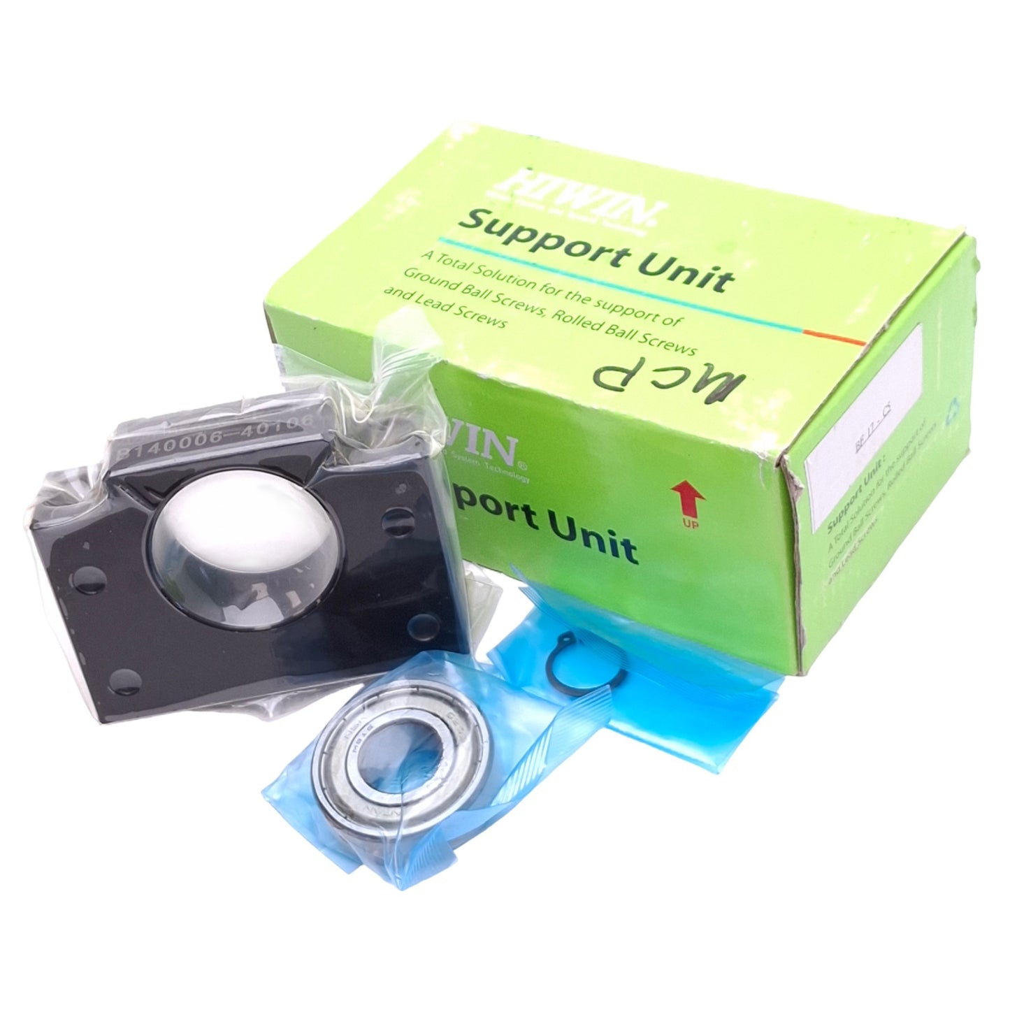 New Hiwin BF17 C5 End Support Unit for Ballscrew, ø17mm Bore, 86x64x23mm, 9.5kN Max