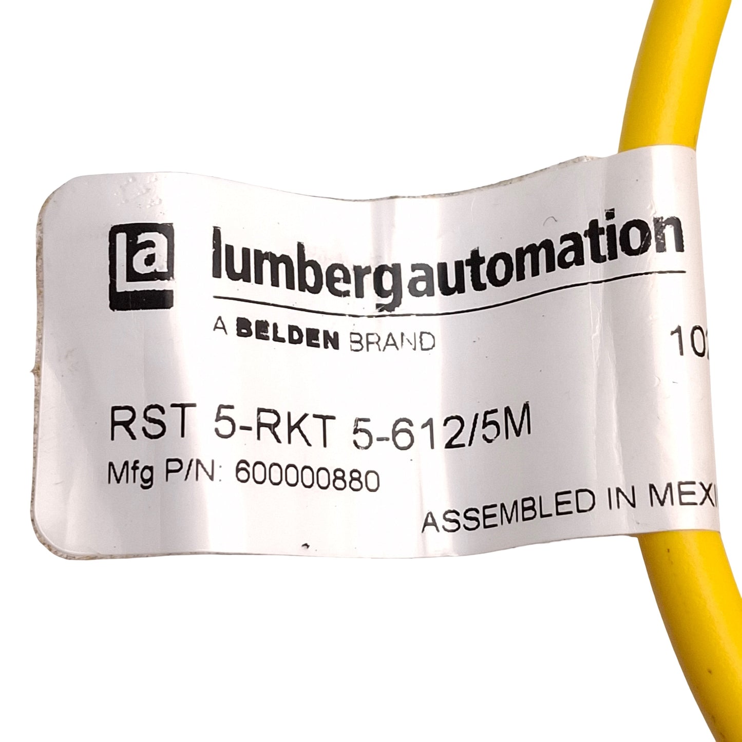 New Lumberg RST 5-RKT 5-612/5M Double-Ended Cordset, 4A 250V, M12 5-Pin, 5m