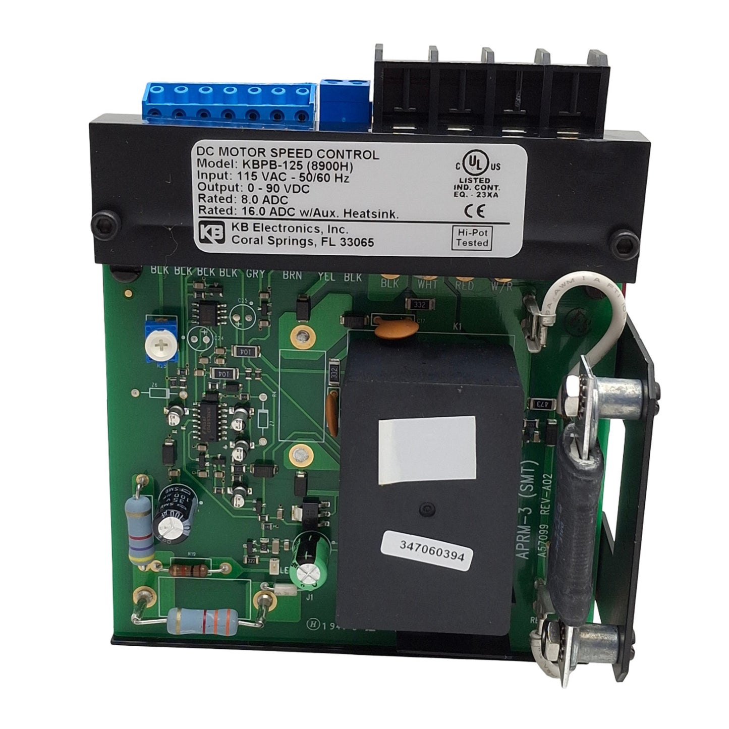 New – Open box KB Electronics KBPB-125 Reversing DC Motor Drive, 1.5HP, 90VDC 16A, 120VAC