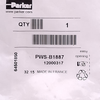 New Parker PWS-B1887 Banjo Socket, 1/8in NPT M/F, 3/16in Allen, 0-150psig