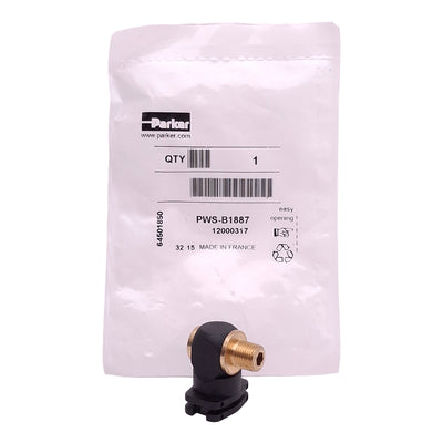 New Parker PWS-B1887 Banjo Socket, 1/8in NPT M/F, 3/16in Allen, 0-150psig
