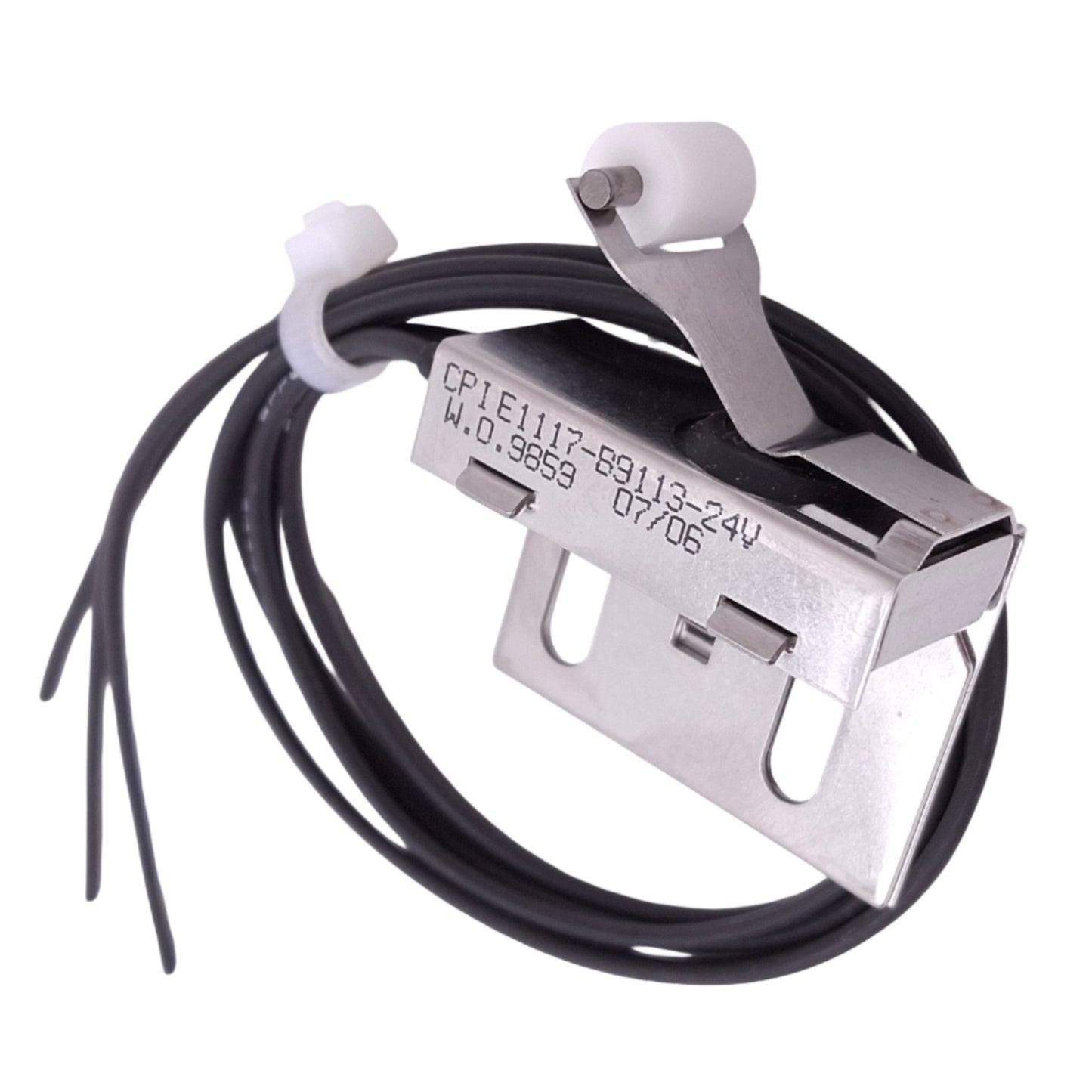 Used CPI E1117-89113-24V Roller Lever Limit Switch, SPDT, 5A Max, 24VAC, 3-Wire