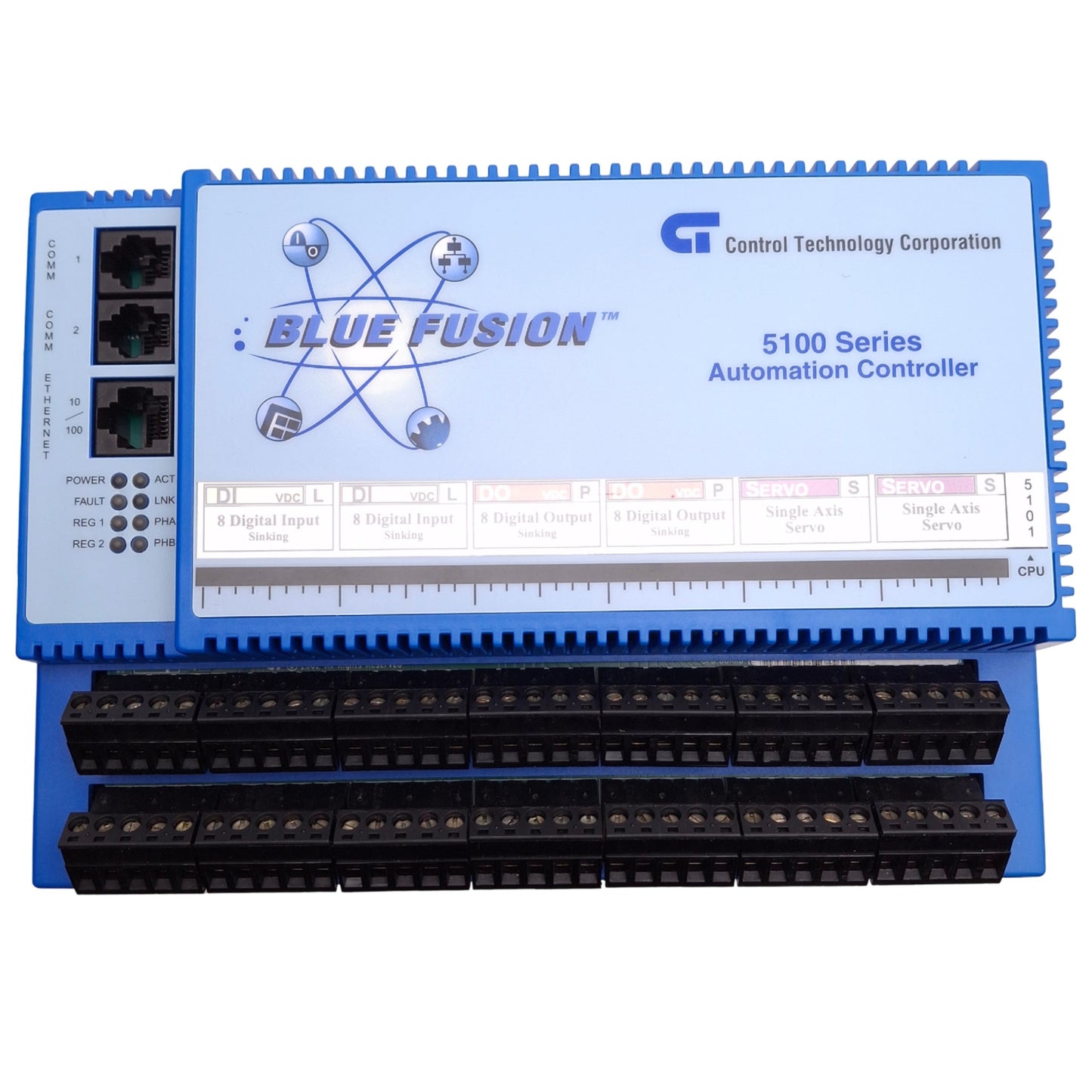 New Control Technology 5101-LLPPSS Blue Fusion PAC, 16x Digital I/O, 2x Servo Axis
