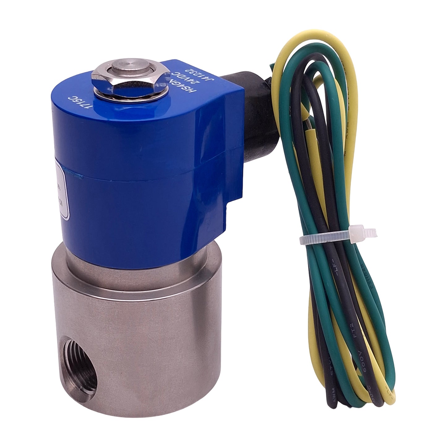 New GC Valves S401GF16E1CF5 Solenoid Valve, 2-Way N.C, 3/8in NPT, 50psi, 24VDC Coil