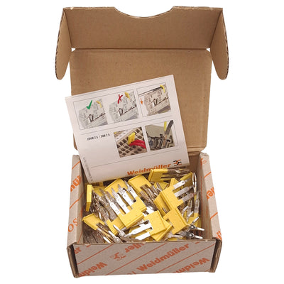 New Lot of 60 Weidmuller 1608870000 ZQV 2.5/3 Cross Connector, 3-Pole, 24A 400V