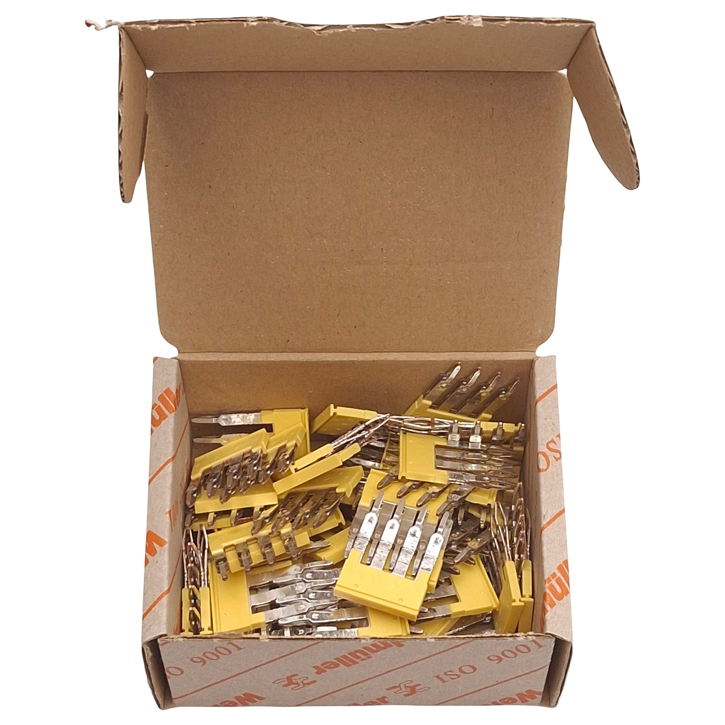 New Lot of 60 Weidmuller 1608880000 ZQV 2.5/4 Cross Connector, 4-Pole, 24A 400V