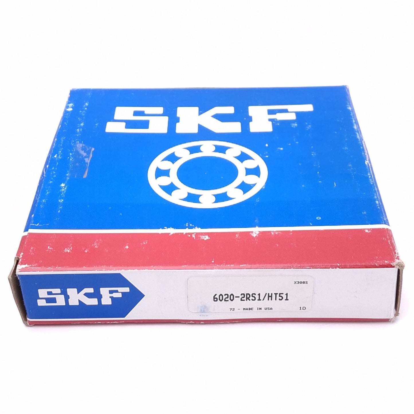 New SKF 6020-2RS1 HT51 Ball Bearing, 150mm OD, 100mm ID, 24mm Thick, 100rpm