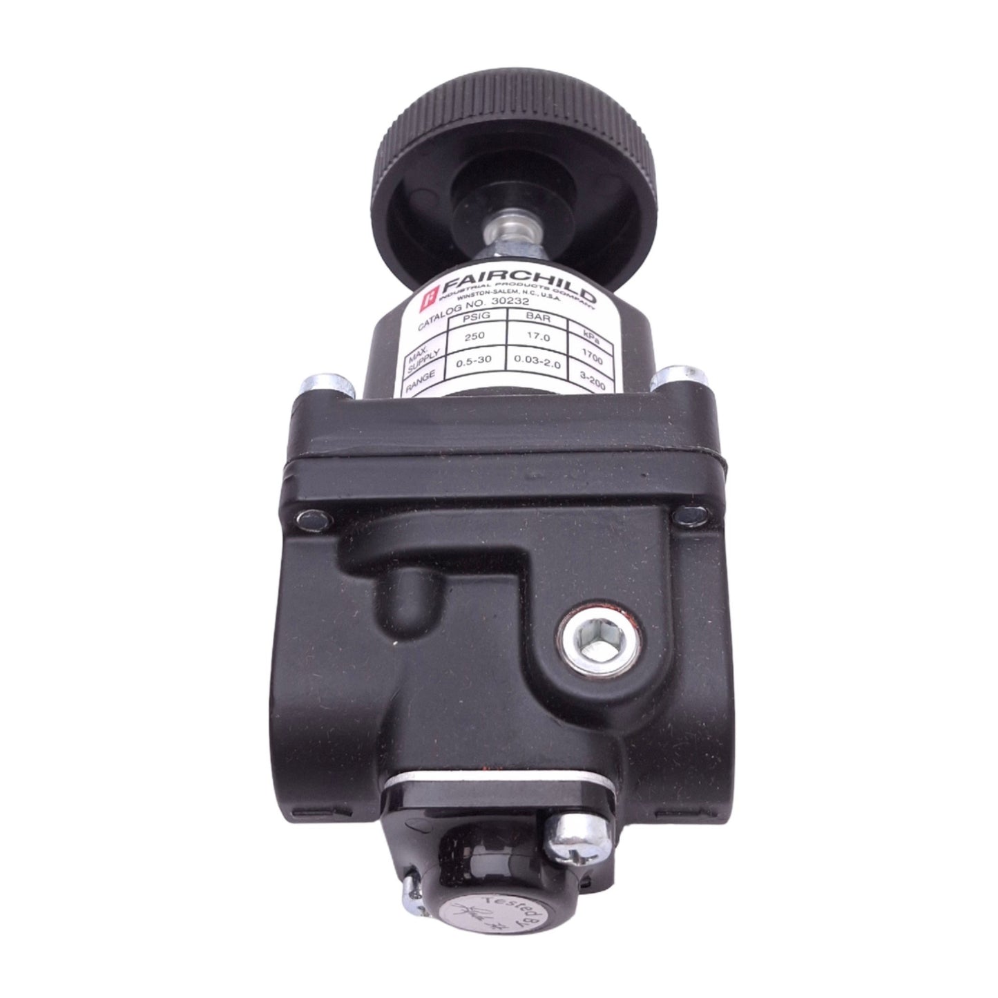 Used Fairchild 30232 Pressure Regulator, 1/4in NPT, 0.5-30psi Set, 250psi Max