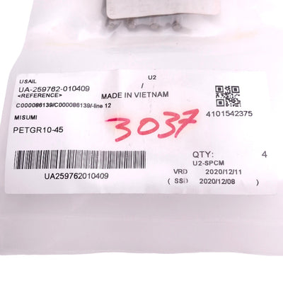 New Lot of 4 Misumi PETGR10-45 Circular Posts for Wrench, 10mm Post, 45mm Length