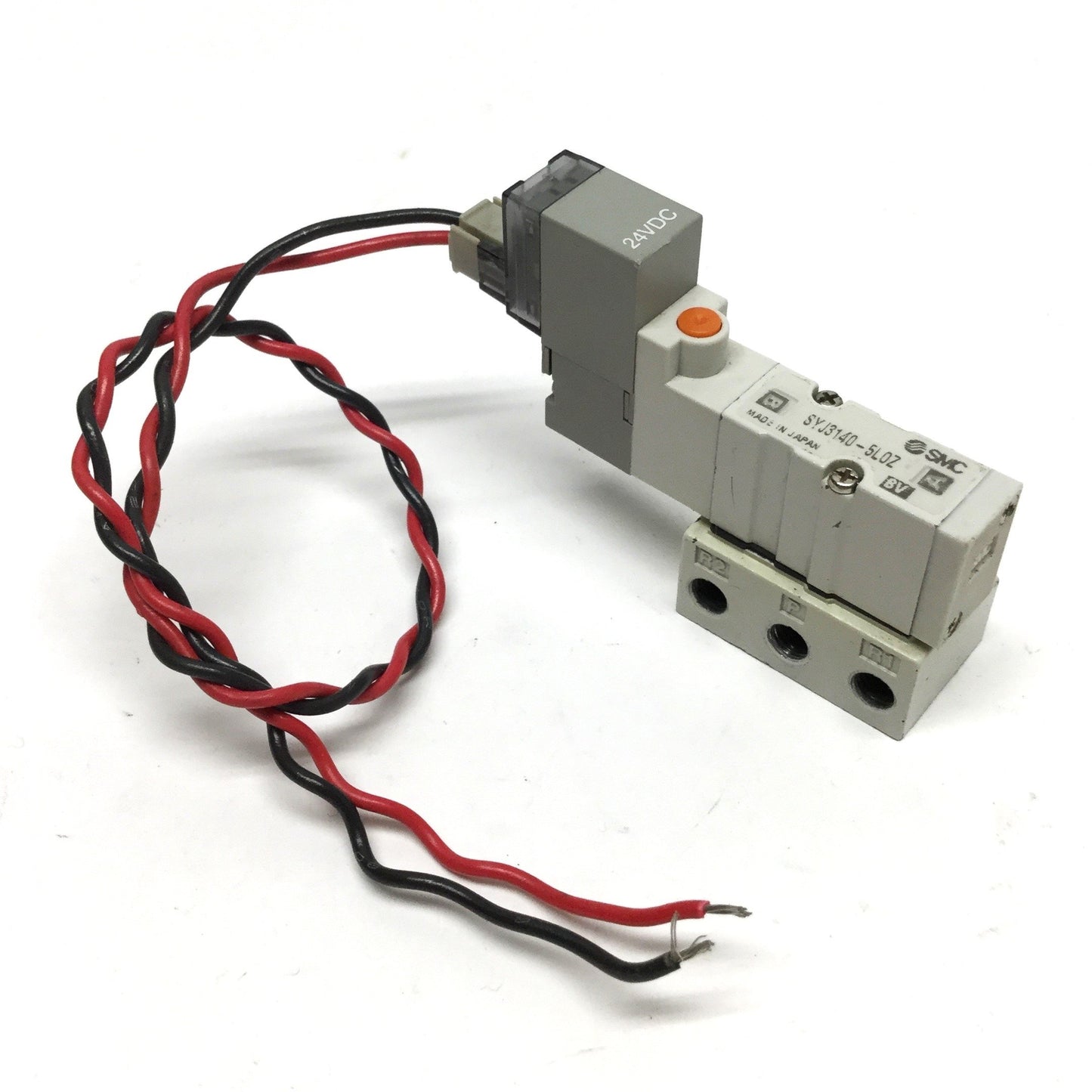 Used SMC SYJ3140-5LOZ-M5 Solenoid Valve, 5-Port 2-Position, 0.7MPa, M5 Ports, 24VDC