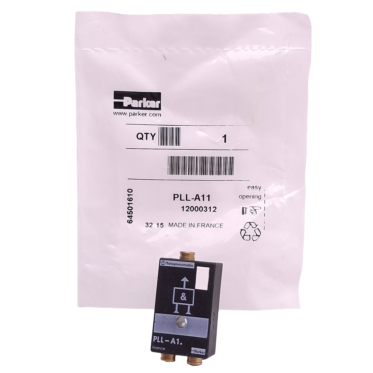 New Parker PLL-A11 High-Speed Pneumatic Logic Control Valve, 3-8bar, 180l/min