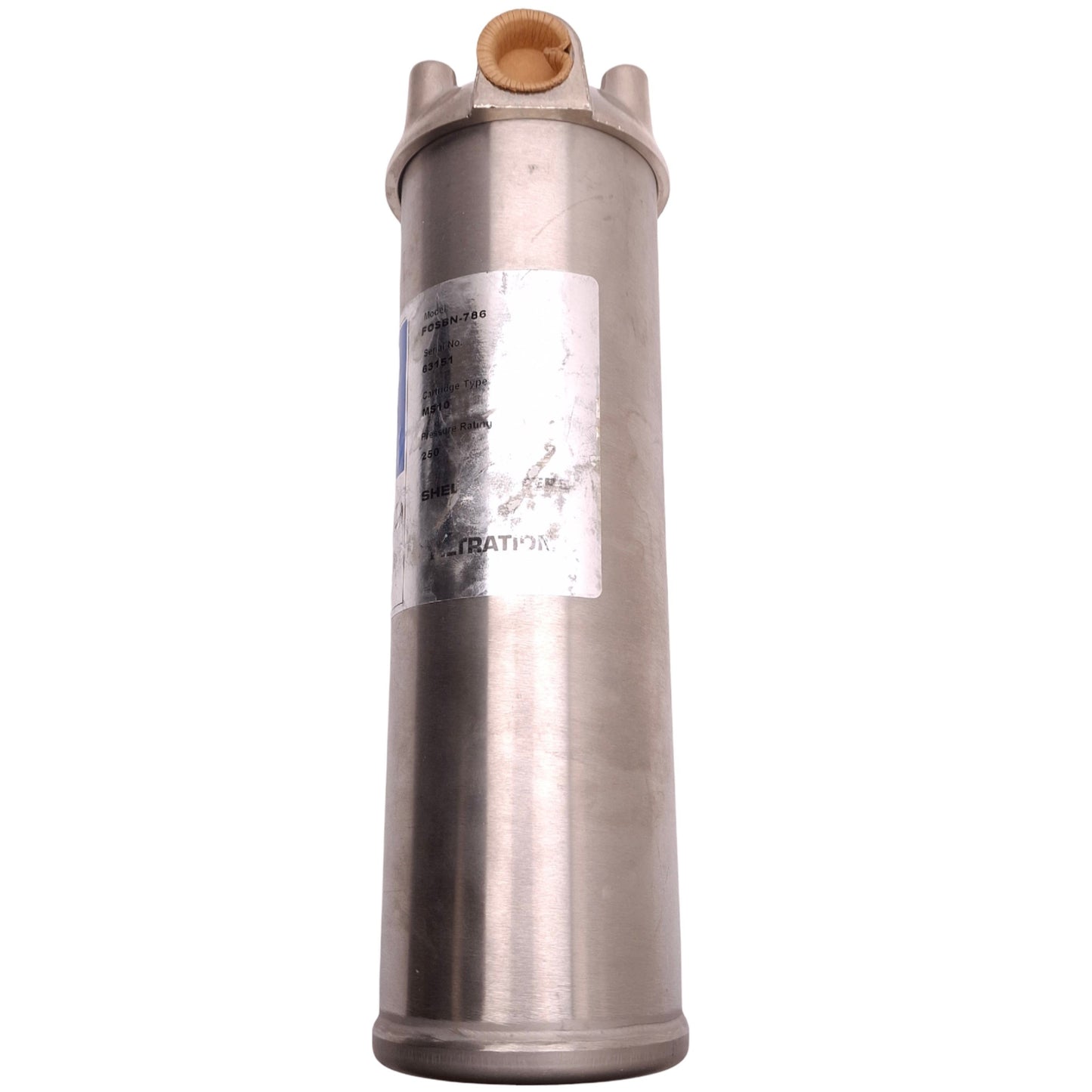New – Open box Shelco Filters FOSBN-786 Single Cartridge Filter Housing 9-3/4in, 3/4" NPT