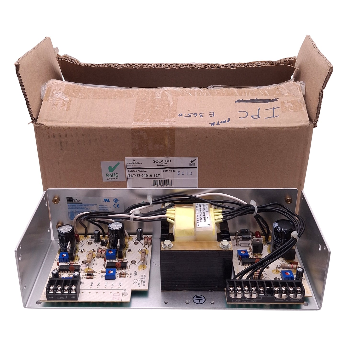 New SolaHD SLT-12-31010-12T Multi-Output Power Supply 100/240VAC In, +5/12/15VDC Out