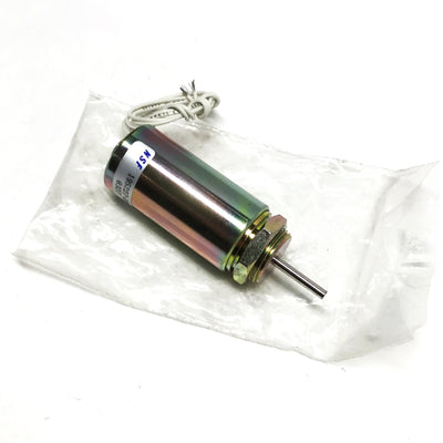 New NSF 195227-228 Tubular Push Solenoid, ⌀26mm x 52mm, 100% Duty @13.8VDC, 28.9N