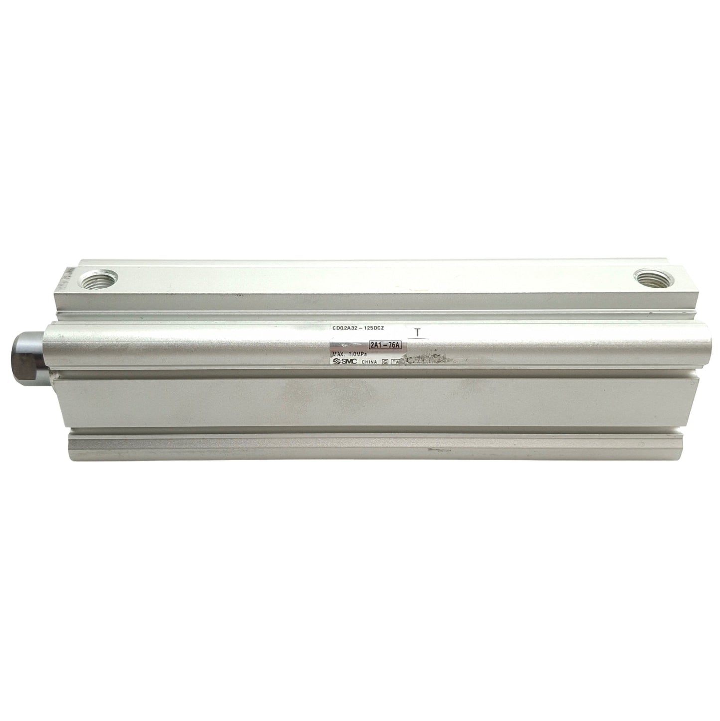 Used SMC CDQ2A32-125DCZ Double Action Pneumatic Compact Cylinder, Stroke: 125mm