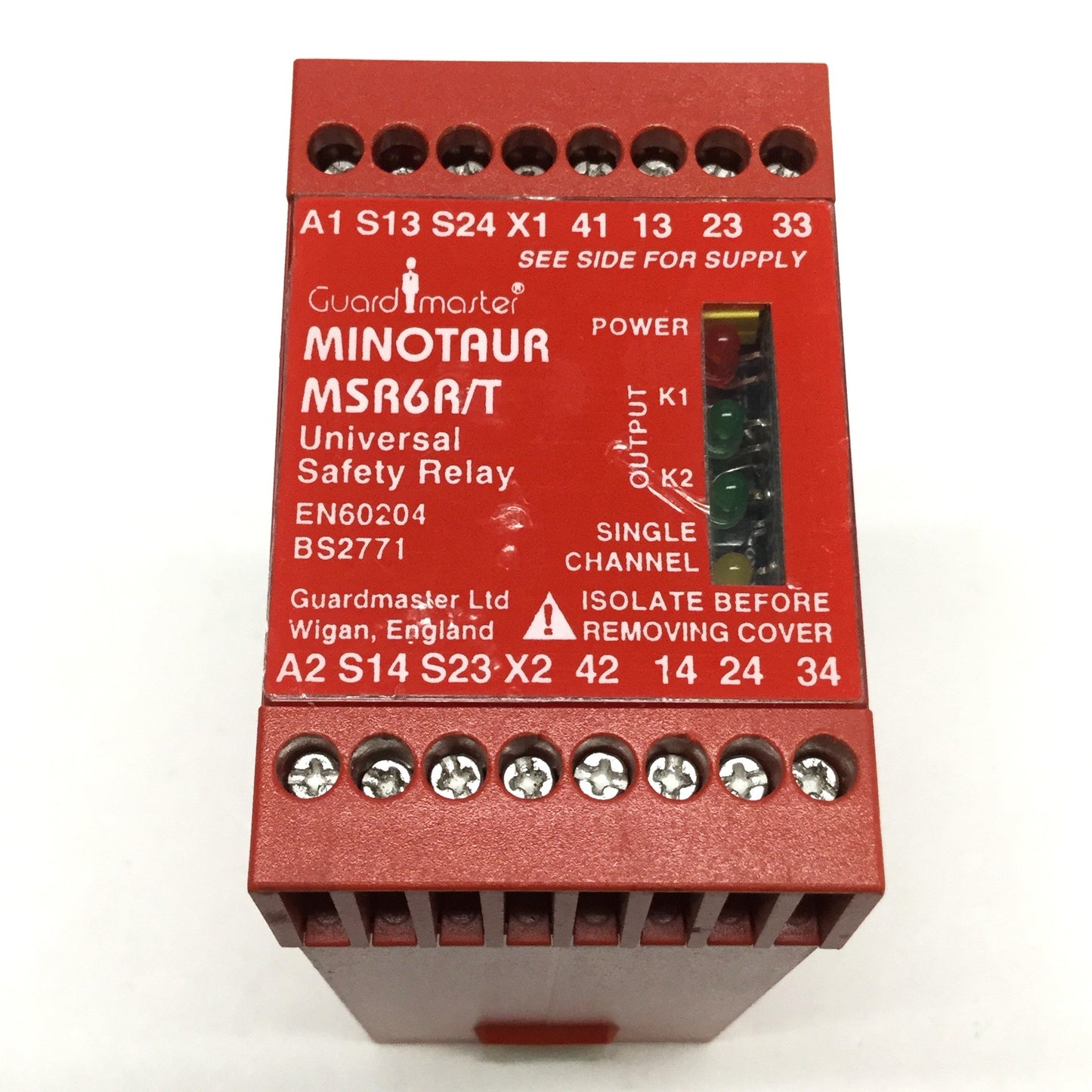 Used STI 23017 MSR6R/T Guardmaster Minotaur Universal Safety Relay, 24VAC/DC