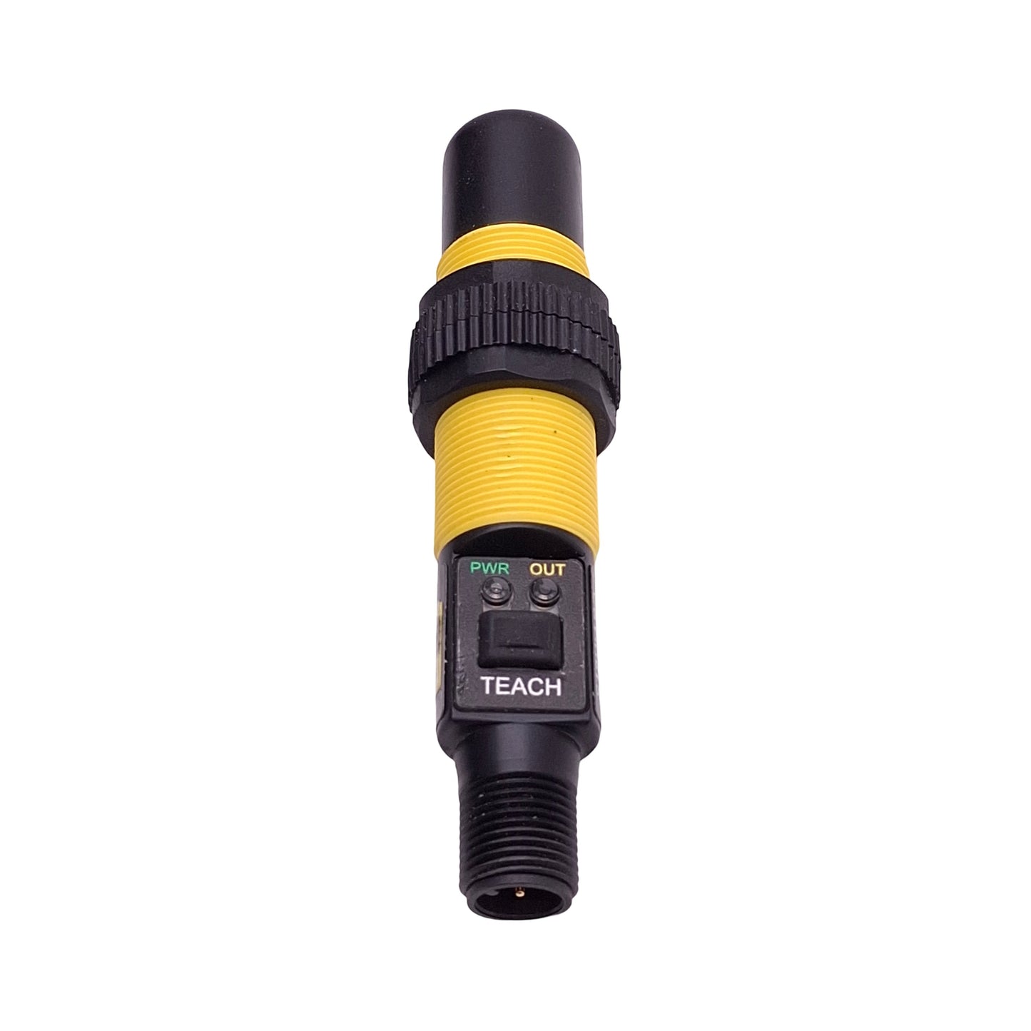 Used Banner S18UIARQ Ultrasonic Sensor, 30-300mm Range, 10-30VDC, 4-20mA, 5-Pin M12