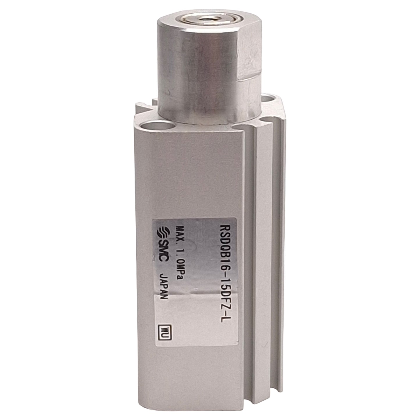 Used SMC RSDQB16-15DFZ-L Compact Stopper Cylinder ø16mm Bore, 15mm Stroke, 1.0MPa, M5
