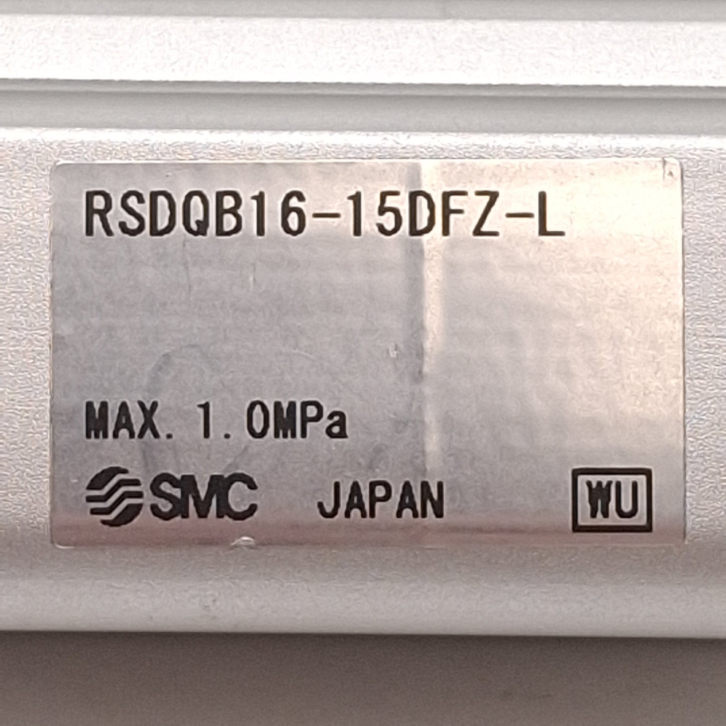 Used SMC RSDQB16-15DFZ-L Compact Stopper Cylinder ø16mm Bore, 15mm Stroke, 1.0MPa, M5