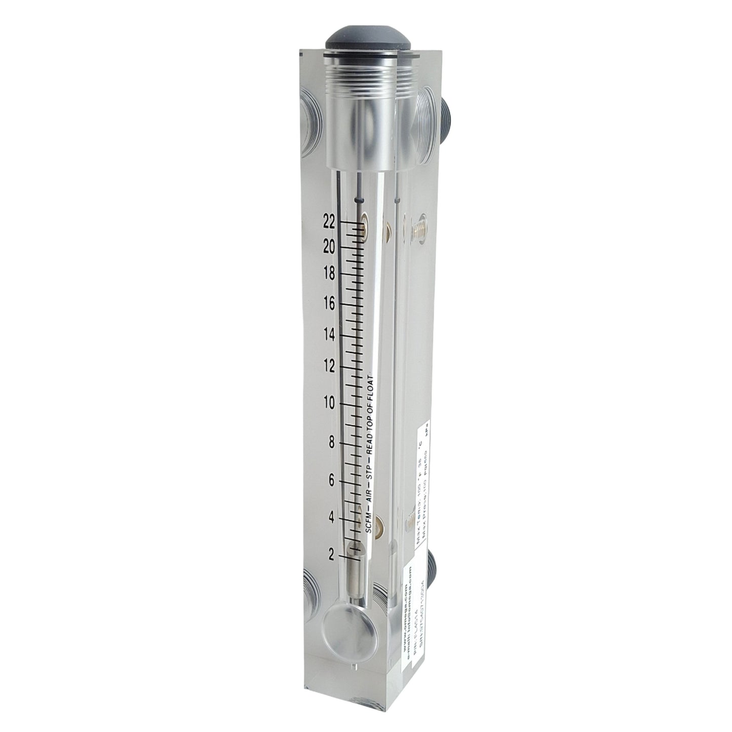 New Omega Engineering FL4514 Variable Flow Meter, 2-22 SCFM Air, 1/4in NPT, 100psi