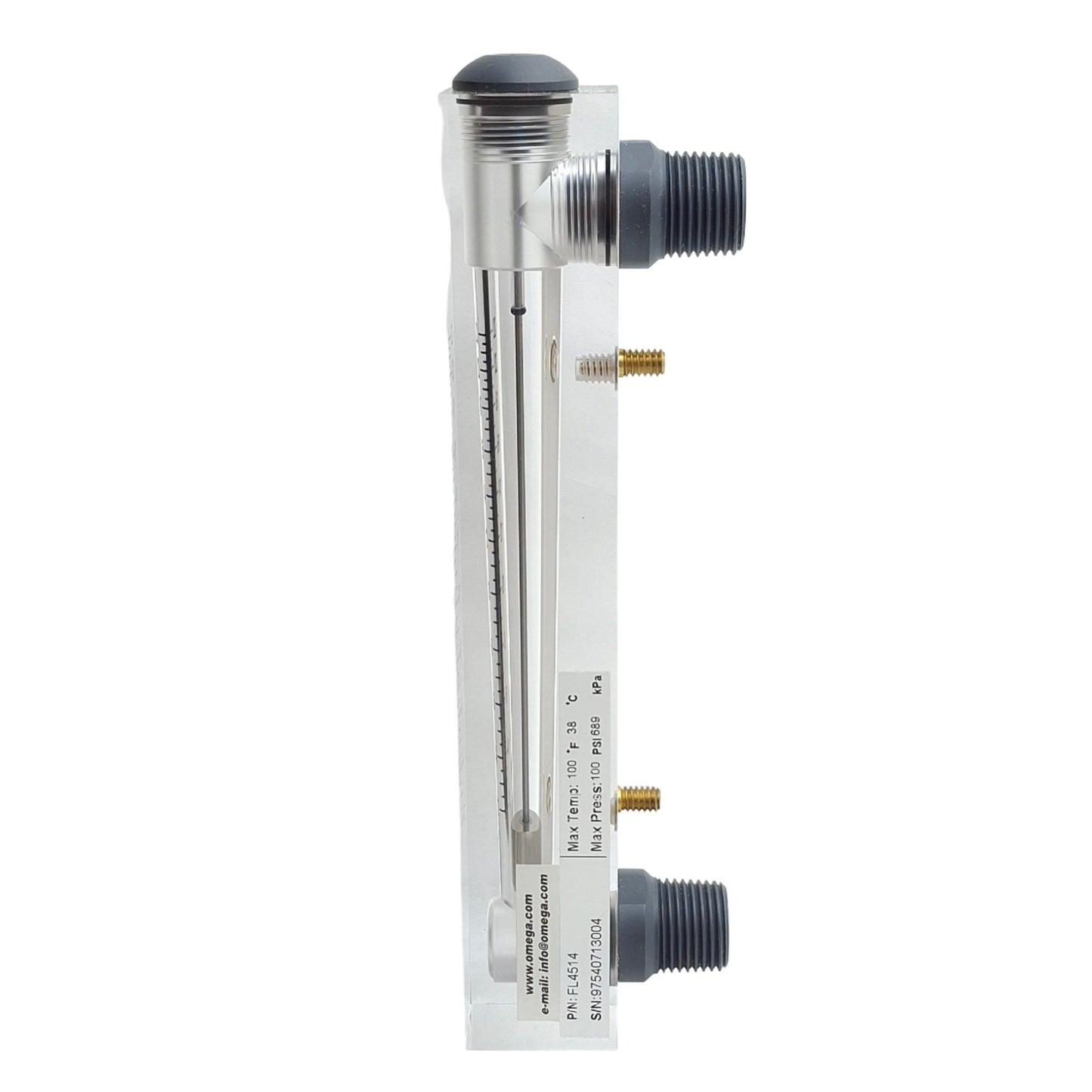 New Omega Engineering FL4514 Variable Flow Meter, 2-22 SCFM Air, 1/4in NPT, 100psi