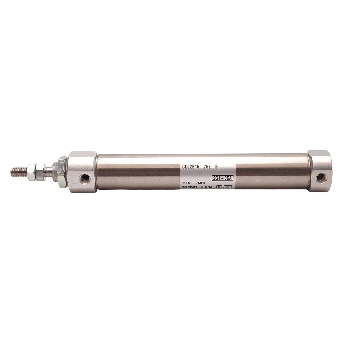 New SMC CDJ2B16-75Z-B Pneumatic Cylinder, ø16mm Bore, 75mm Stroke, 0.7MPa, M5 Ports