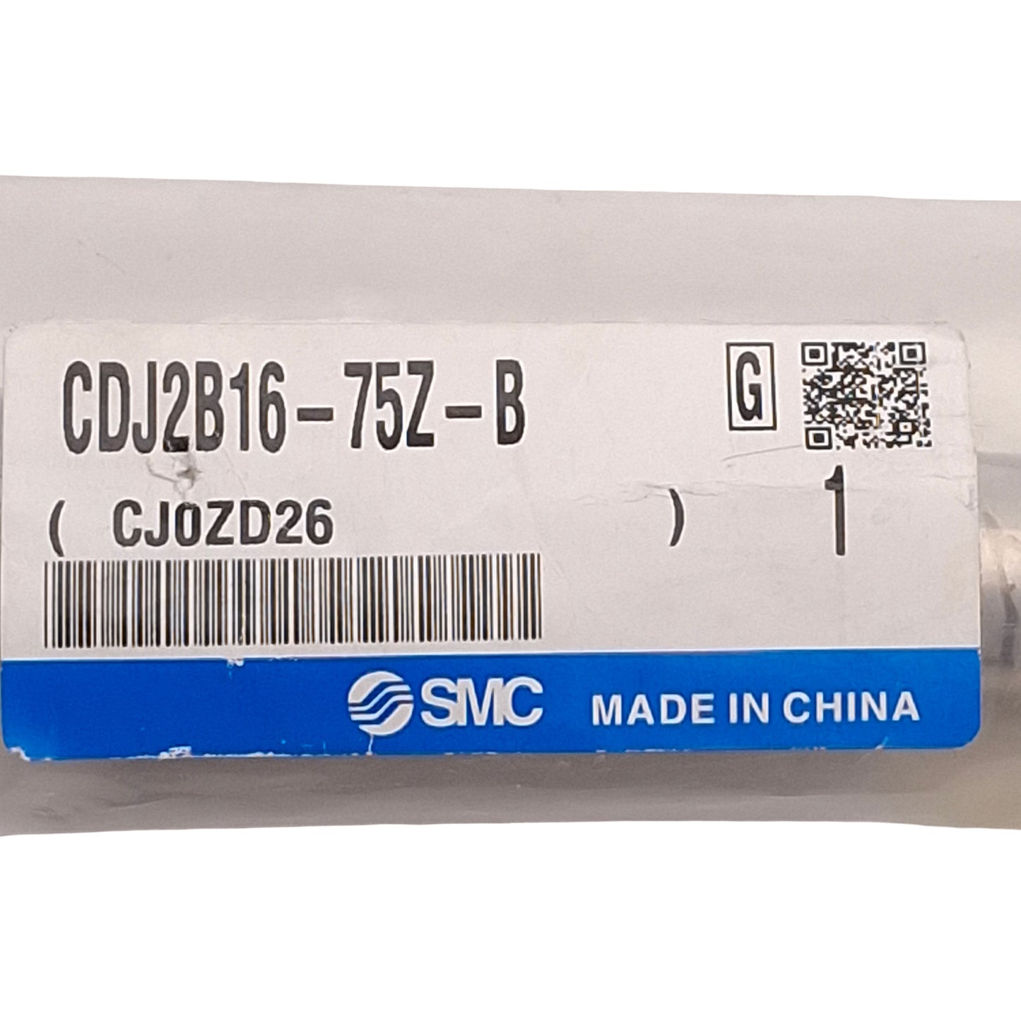 New SMC CDJ2B16-75Z-B Pneumatic Cylinder, ø16mm Bore, 75mm Stroke, 0.7MPa, M5 Ports