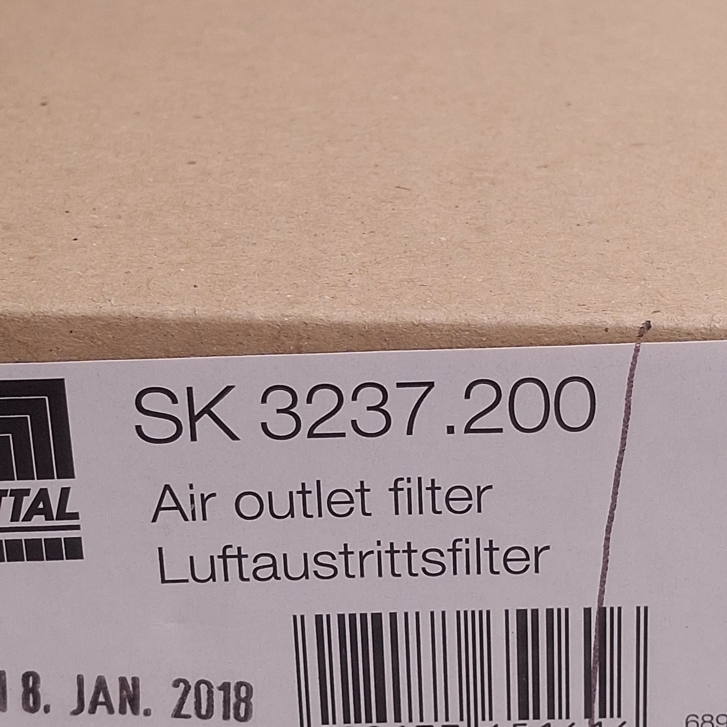New Rittal SK 3237.200 Standard Enclosure Outlet Filter Vent Cover 116.5mm x 116.5mm