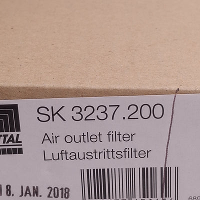 New Rittal SK 3237.200 Standard Enclosure Outlet Filter Vent Cover 116.5mm x 116.5mm