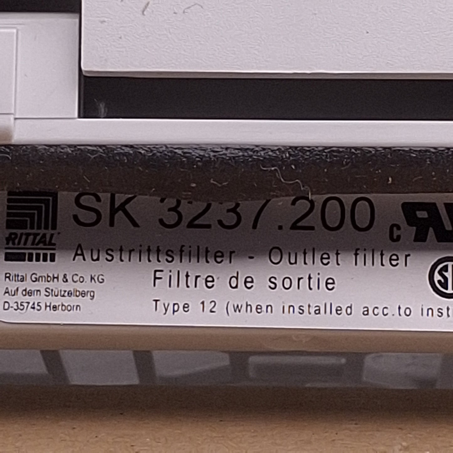 New Rittal SK 3237.200 Standard Enclosure Outlet Filter Vent Cover 116.5mm x 116.5mm