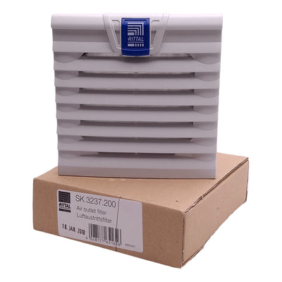 New Rittal SK 3237.200 Standard Enclosure Outlet Filter Vent Cover 116.5mm x 116.5mm