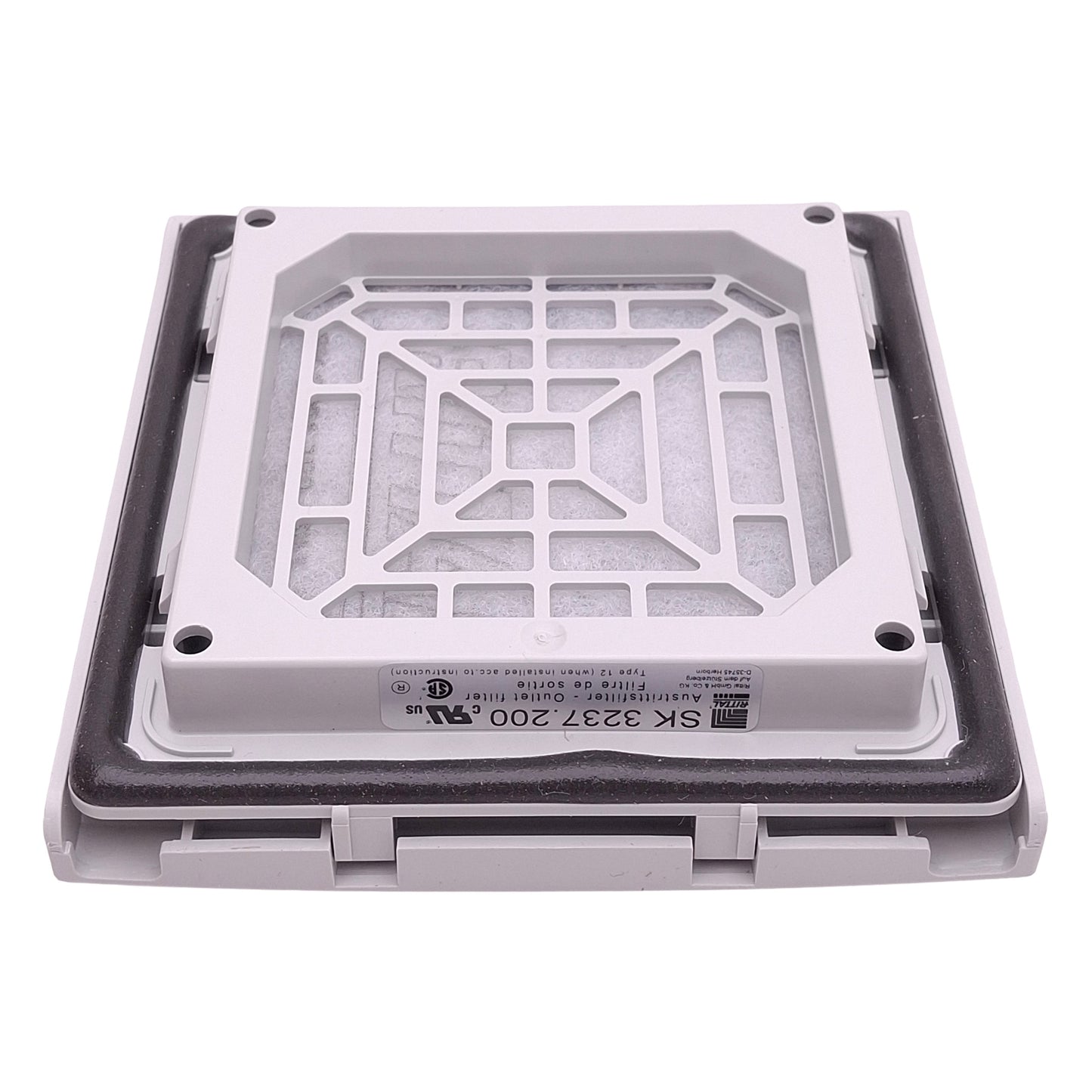 New Rittal SK 3237.200 Standard Enclosure Outlet Filter Vent Cover 116.5mm x 116.5mm