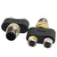 New – Open box Lot of 2 Turck YB2-FSM 4.4/2PKG3M U0977-78 Y-Splitter M12 4-Pin M to M8 3-Pin F
