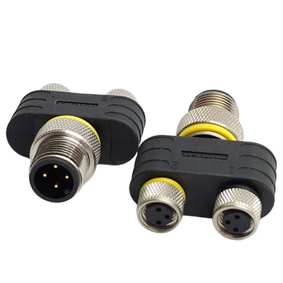 New – Open box Lot of 2 Turck YB2-FSM 4.4/2PKG3M U0977-78 Y-Splitter M12 4-Pin M to M8 3-Pin F