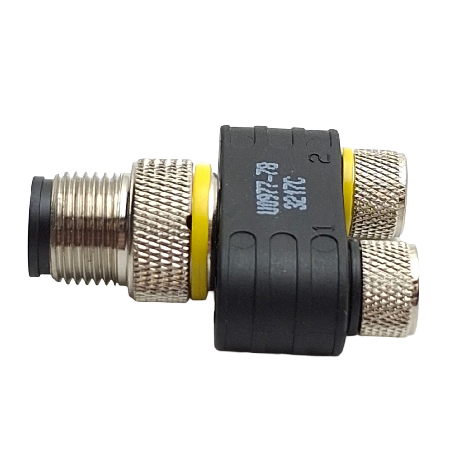 New – Open box Lot of 2 Turck YB2-FSM 4.4/2PKG3M U0977-78 Y-Splitter M12 4-Pin M to M8 3-Pin F