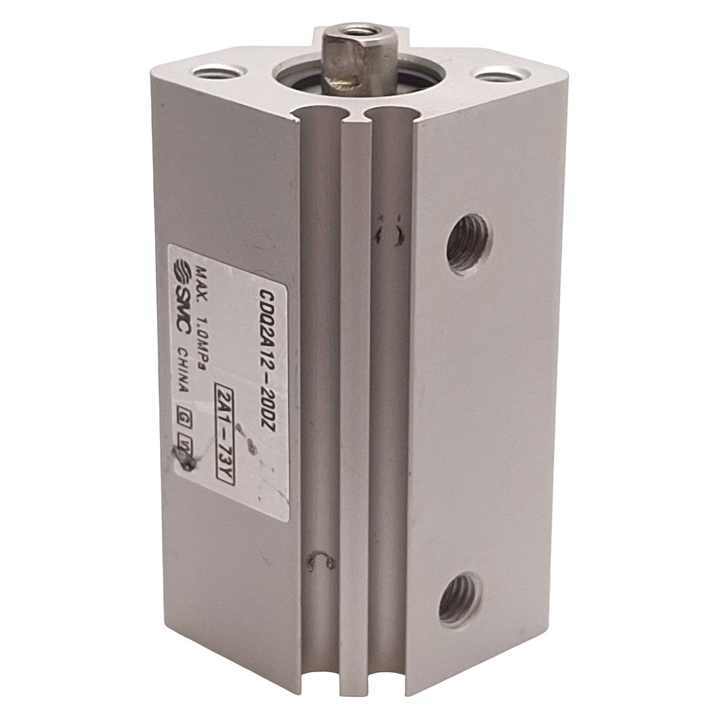 Used Lot of 2 SMC CDQ2A12-20DZ Compact Cylinder, ø12mm Bore, 20mm Stroke, M5, 1.0MPa