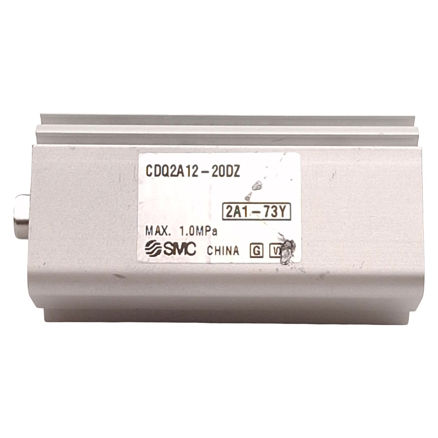 Used Lot of 2 SMC CDQ2A12-20DZ Compact Cylinder, ø12mm Bore, 20mm Stroke, M5, 1.0MPa