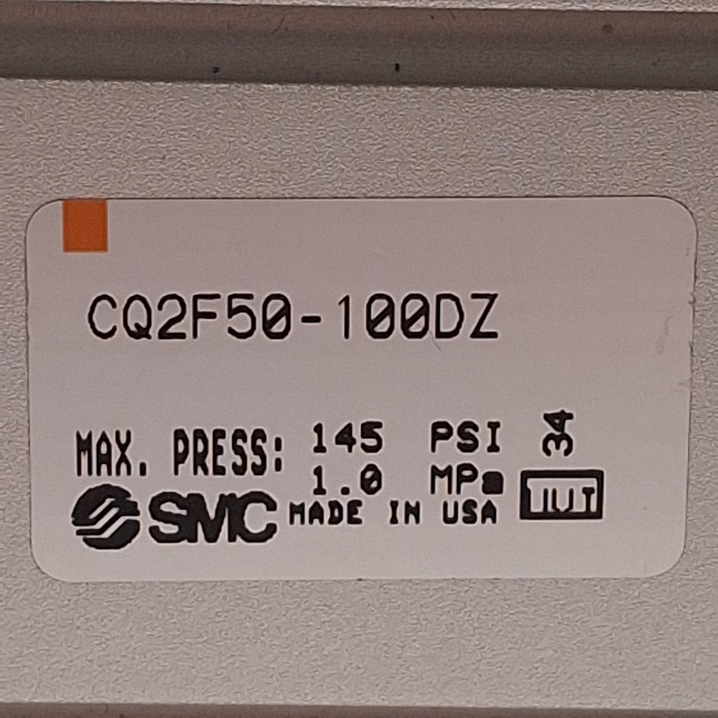 Used SMC CQ2F50-100DZ Compact Cylinder, ø50mm Bore, 100mm Stroke, Rc1/4, 1.0MPa