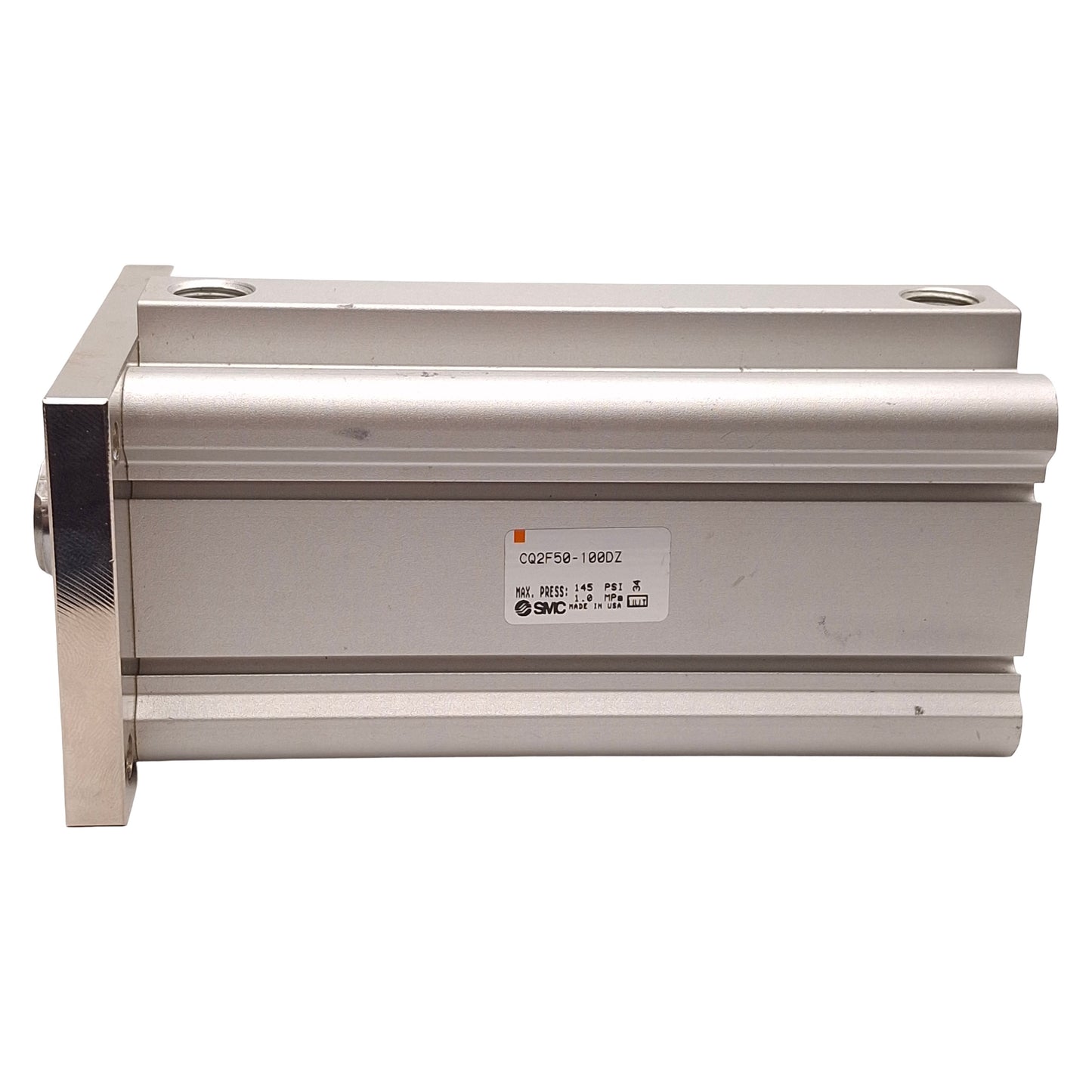 Used SMC CQ2F50-100DZ Compact Cylinder, ø50mm Bore, 100mm Stroke, Rc1/4, 1.0MPa