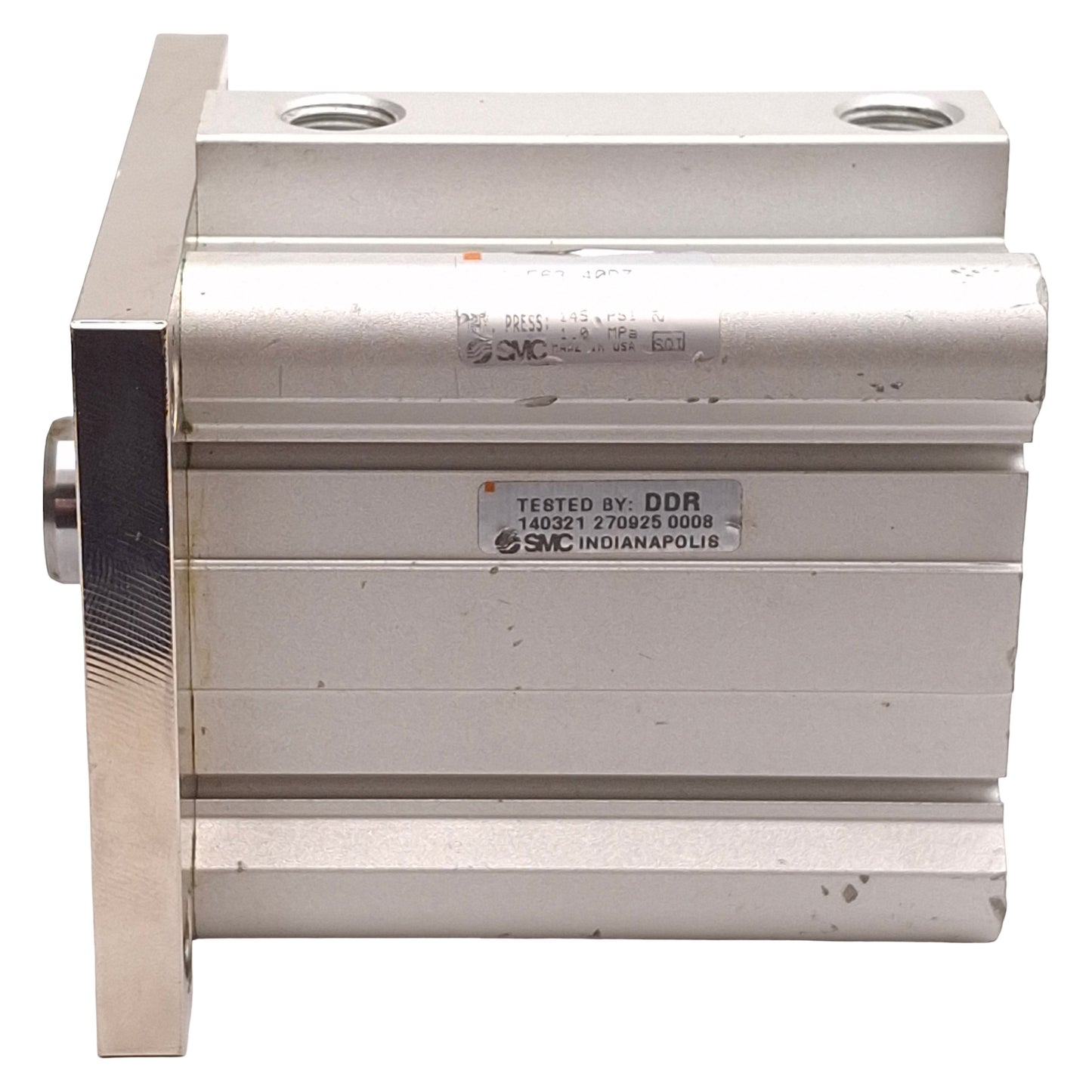 Used SMC CDQ2F63-40DZ Compact Cylinder, ø63mm Bore, 40mm Stroke, Rc1/4, 1.0MPa