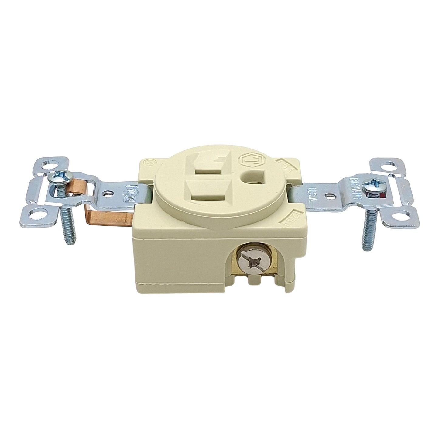 New Lot of 2 Bryant 5261-I Straight Blade Receptacle 2-Pole 3-Wire 15A 125VAC, 5-15R