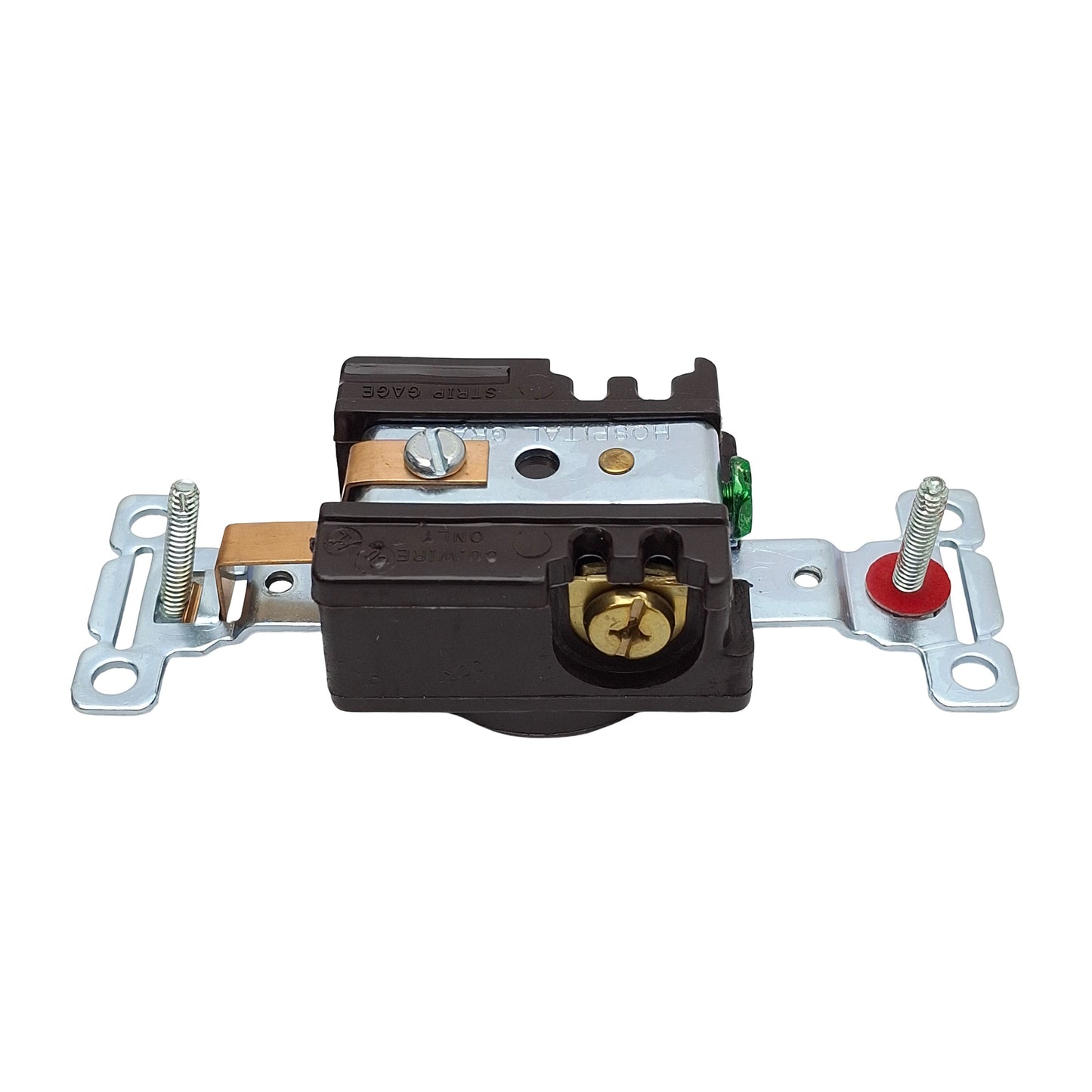 New Lot of 2 Bryant 8210 Straight Blade Receptacle, 2-Pole 3-Wire, 15A 125VAC, 5-15R