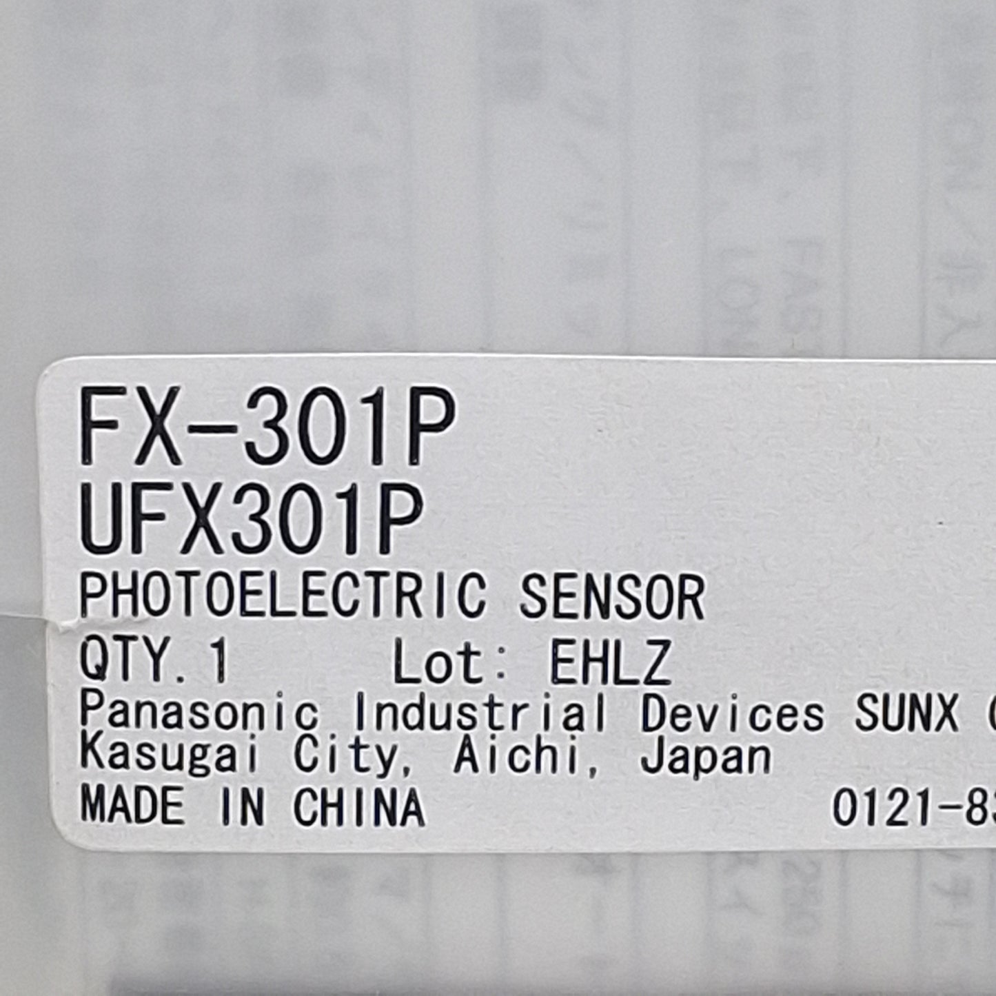 New Panasonic FX-301P Digital Fiber Sensor, PNP Open, 12-24VDC, 100mA, DIN Rail