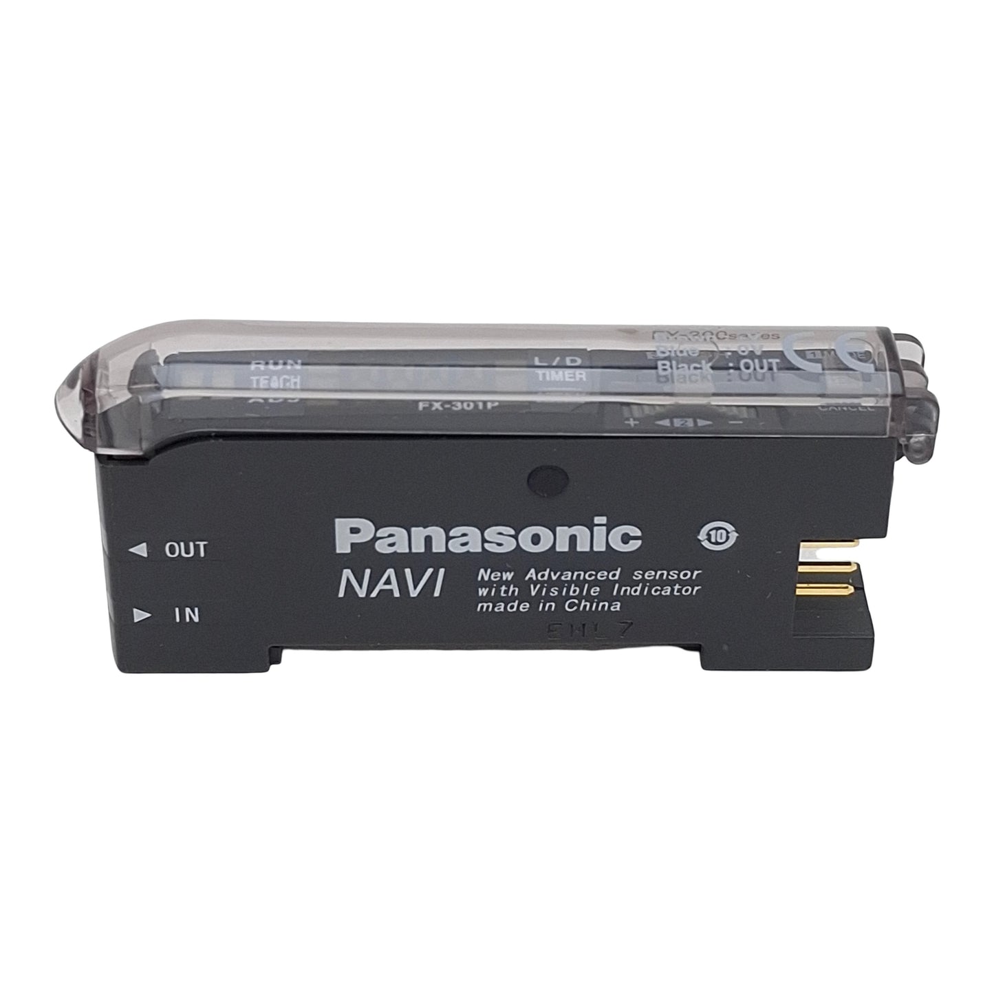 New Panasonic FX-301P Digital Fiber Sensor, PNP Open, 12-24VDC, 100mA, DIN Rail