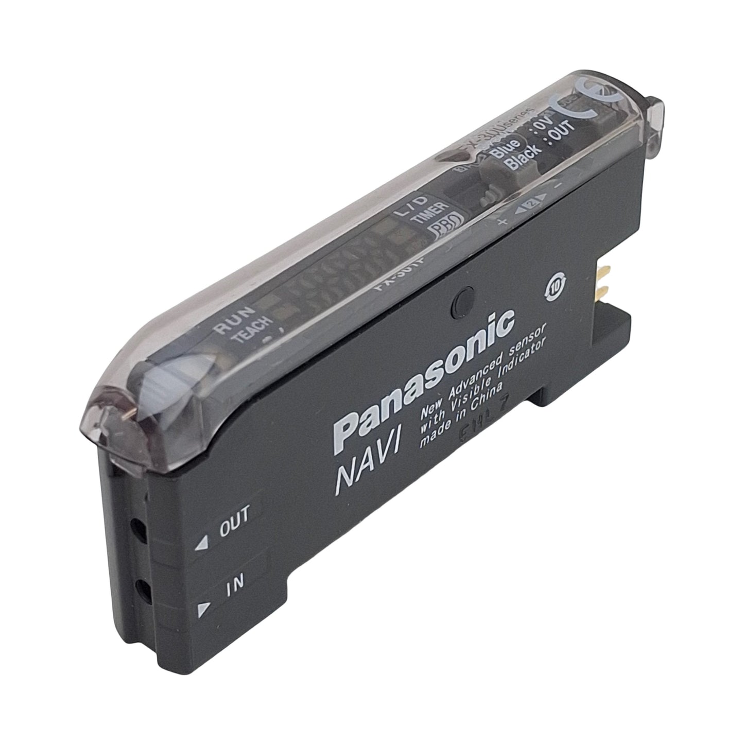 New Panasonic FX-301P Digital Fiber Sensor, PNP Open, 12-24VDC, 100mA, DIN Rail