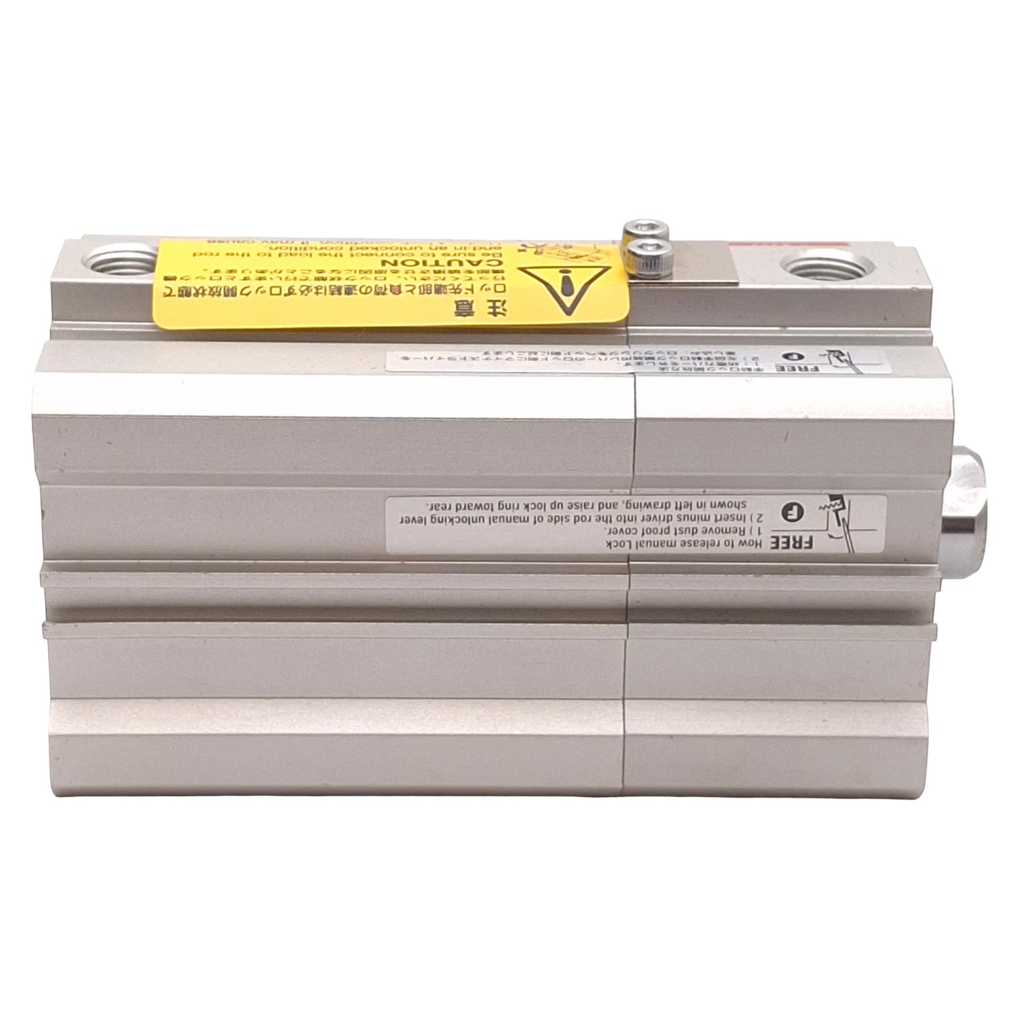 New – Open box SMC CDLQA40-25D-F Compact Cylinder w/ Lock, ø40mm Bore, 25mm Stroke, Rc1/8