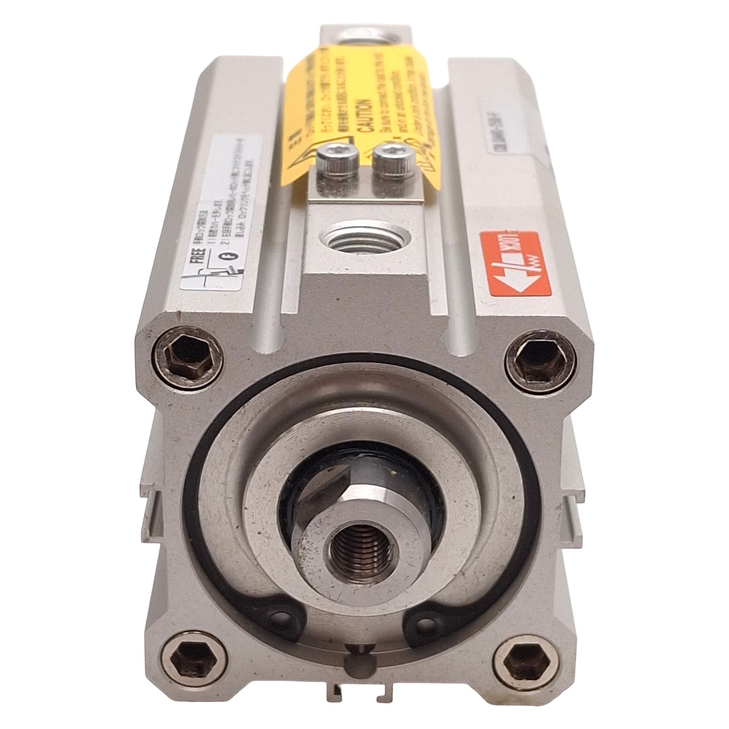 New – Open box SMC CDLQA40-25D-F Compact Cylinder w/ Lock, ø40mm Bore, 25mm Stroke, Rc1/8